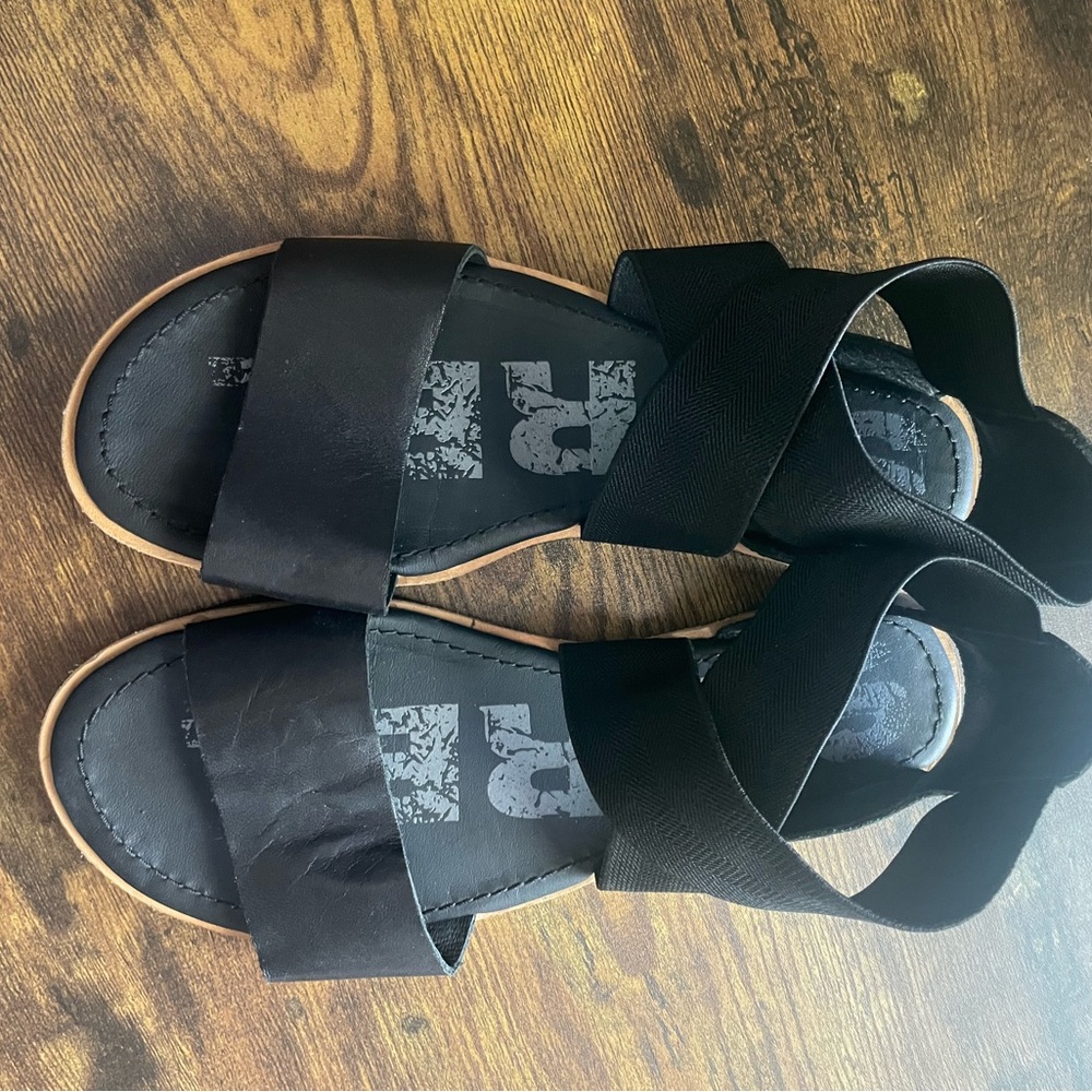 Sorel Ella Black Sandals size 6.5 - Picture 7 of 7